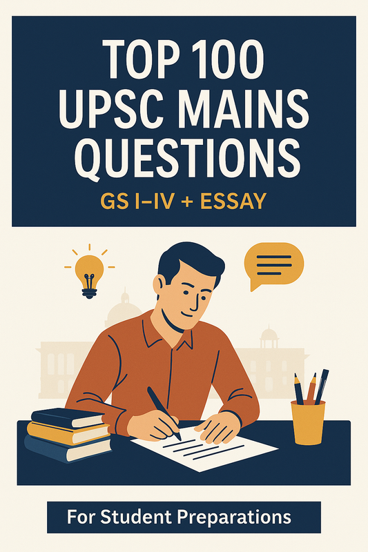 Top 100 Most Expected UPSC Mains Questions (expert edition)
